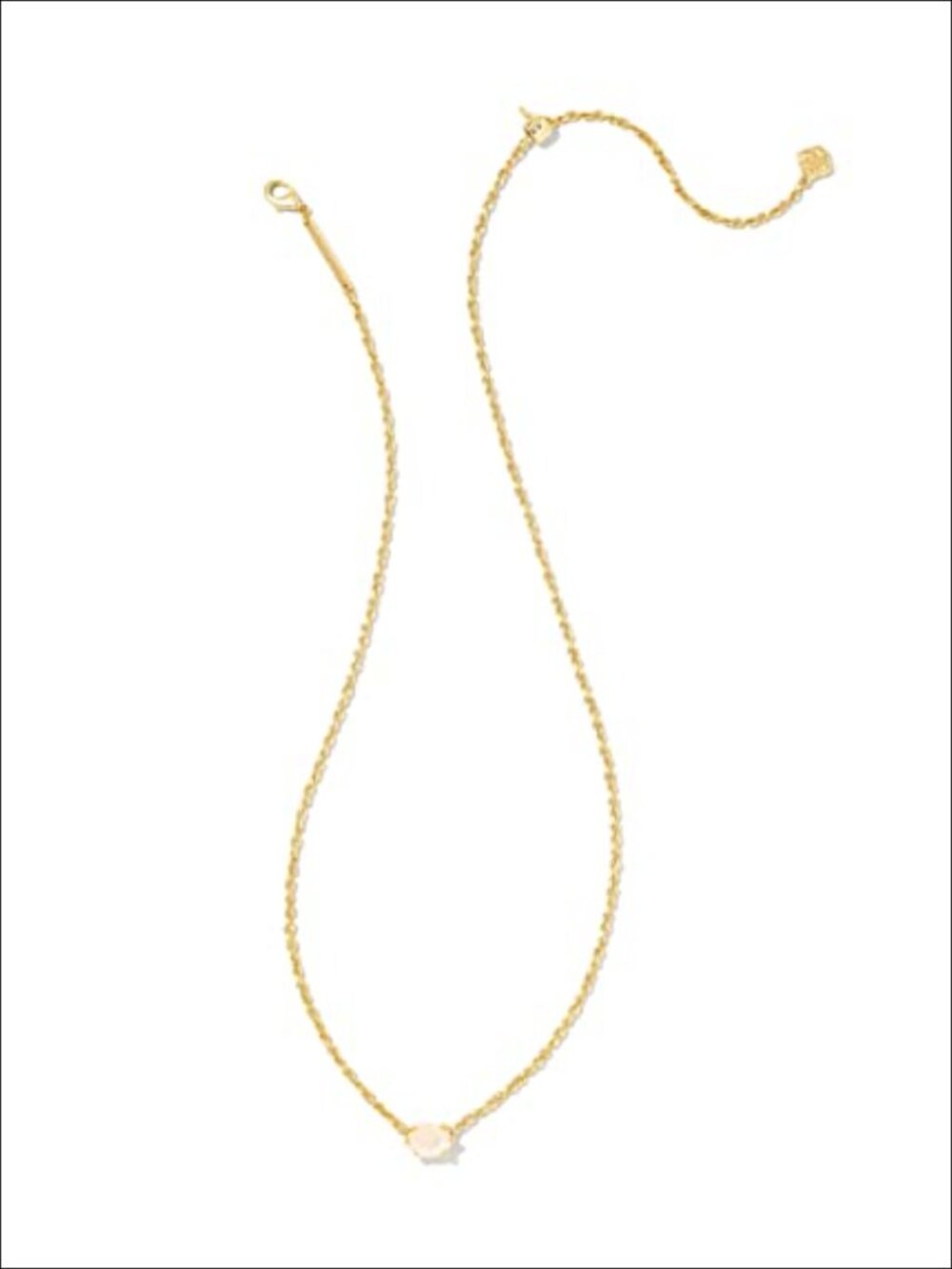 Kendra Scott Cailin Gold Plated Pendant Necklace with Opal